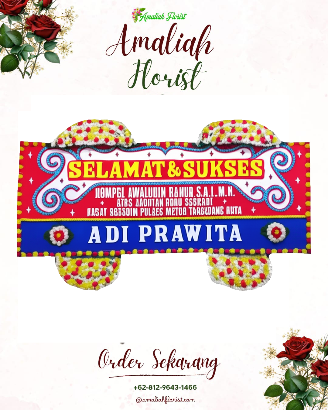 Papan Bunga Ucapan Selamat Timur